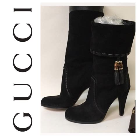 bamboo gucci ankle boots|Gucci bamboo 50ml boots.